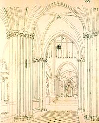 Vue du bas-côté sud