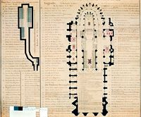 Plan de l'Eglise de l'Abbaye Royale de S.t Denis en France