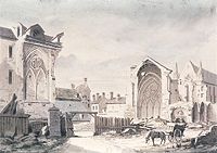 Démolition du réfectoire et de l'abbaye de Saint-Germain-des-Prés