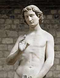 Pierre de Montreuil (mort en 1267) : Adam (Notre-Dame de Paris), détail du buste