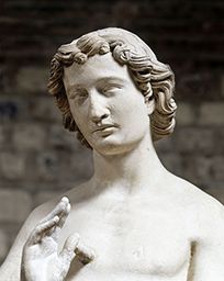 Pierre de Montreuil (mort en 1267) : Adam (Notre-Dame de Paris), détail du visage