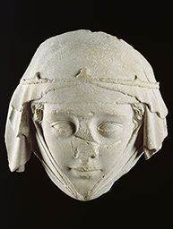 Masque du gisant de Jeanne de Toulouse (abbaye de Gercy, Varrennes-Jarc, Essonne)